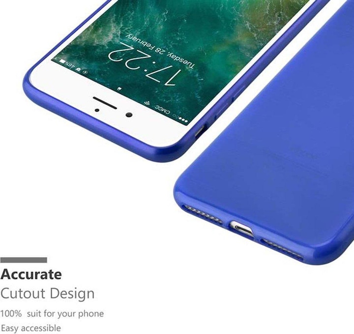 Image du produit Cadorabo Couverture TPU brossé (Apple iPhone 7s Plus, Apple iPhone 7 Plus, Apple iPhone 8 Plus)