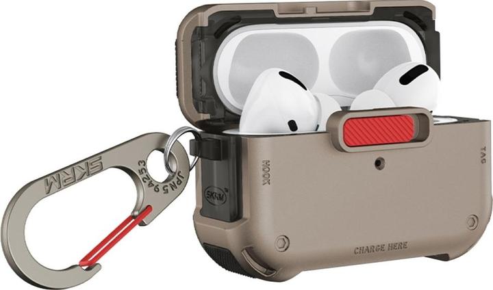 Actual product image Skinarma Case Mecha for AirPods Pro 2 champagne (Headphone sleeve)