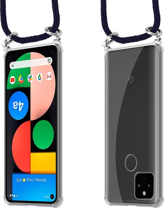 Produktbild Cadorabo TPU Handy Kette SILBER Cover