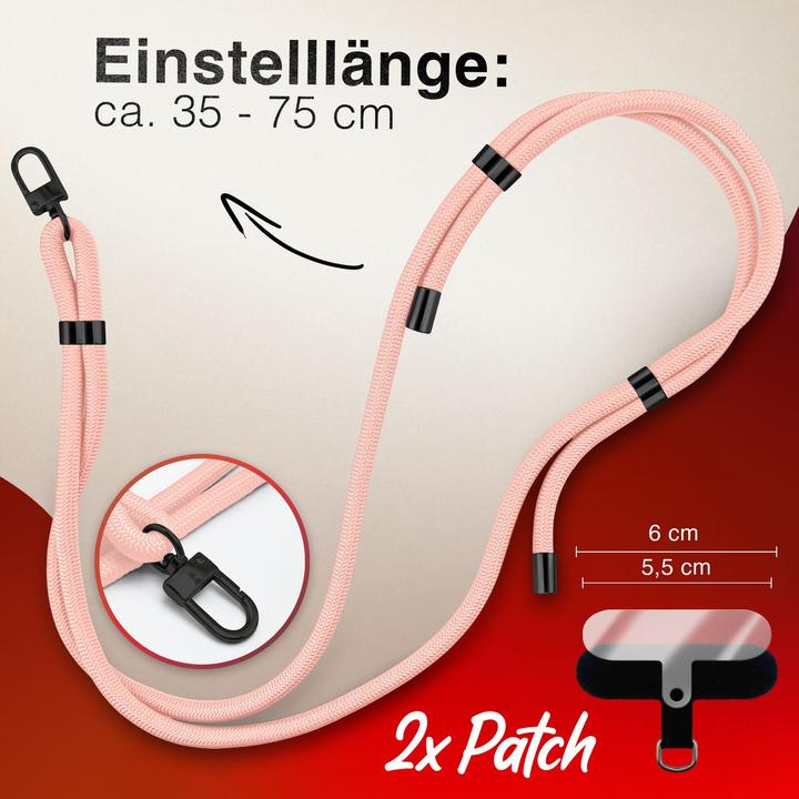 Produktbild Nalia HoldMe Lanyard Handykette - Universal Trageband für Smartphones - Verstellbar, Soft & Elastisch