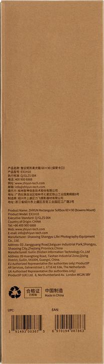 Actual product image Zhiyun Rectangular Softbox 60x90 (Bowens Mount) (Soft boxes)