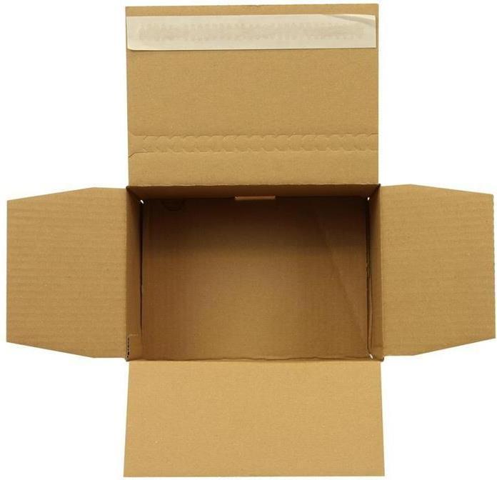 Image du produit Transpak Carton automatique à 1 cannelure dimensions 230x160x120mm SK qualité 1.30 B blanc Fefco 0713 (20 x)