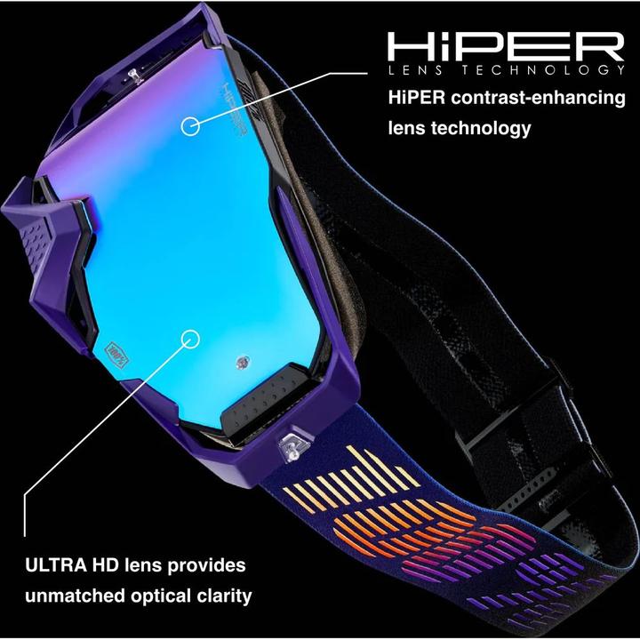 Productafbeelding 100% Stofbril Armega (wit-oranje-geel, Spiegelblauw)