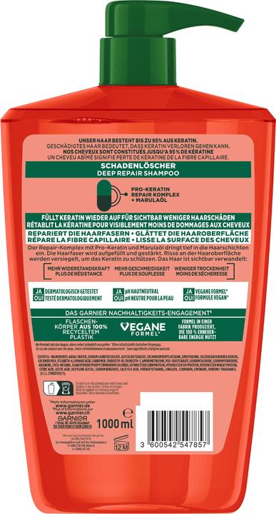 Image du produit Garnier Fructis Damage (1000 ml, Shampoing liquide)