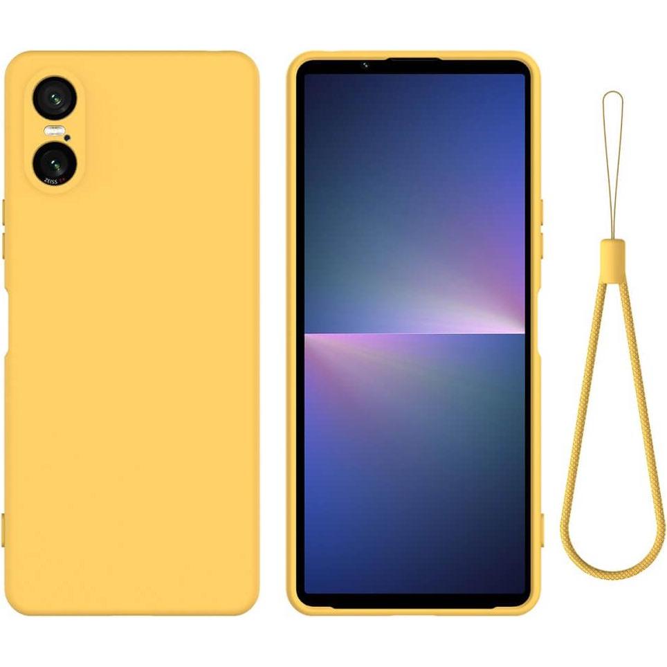 Cover-Discount Sony Xperia 10 VI - Silikon Gummi Hülle (Sony Xperia 10 VI), Smartphone Hülle, Gelb
