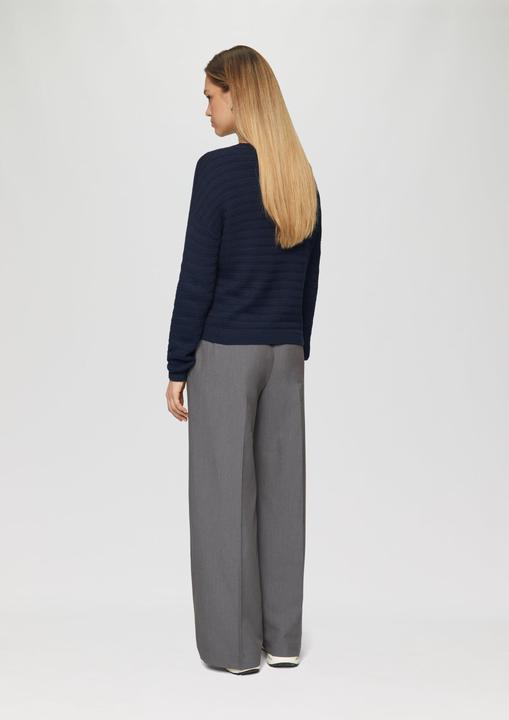 Immagine prodotto s.Oliver Strickpullover Baumwollmix-Pullover mit Strukturmuster (XL)