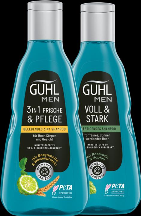 Actual product image Guhl Men Full & Strong Shampoo invigorating (250 ml, Liquid shampoo)