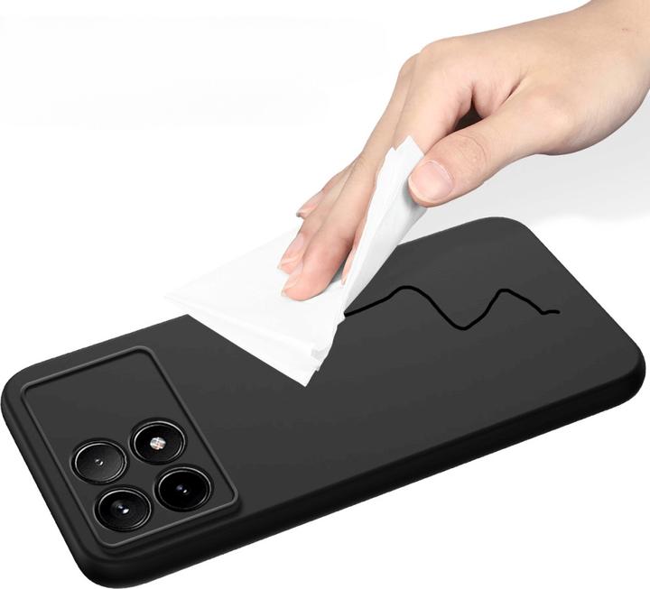 Image du produit Cover-Discount Xiaomi Poco X6 Pro - Housse en caoutchouc silicone noir (Xiaomi Poco X6 Pro)