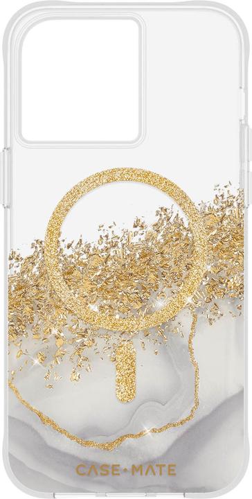 Actual product image Case-Mate Karat MagSafe - Case iPhone 15 Pro zdobione złotem (Marble) (Apple iPhone 15 Pro)