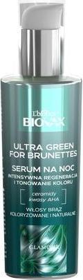 Produktbild L´Biotica Biovax Glamour Ultra Green Night Hair Serum For Brunettes 100Ml (100 ml)