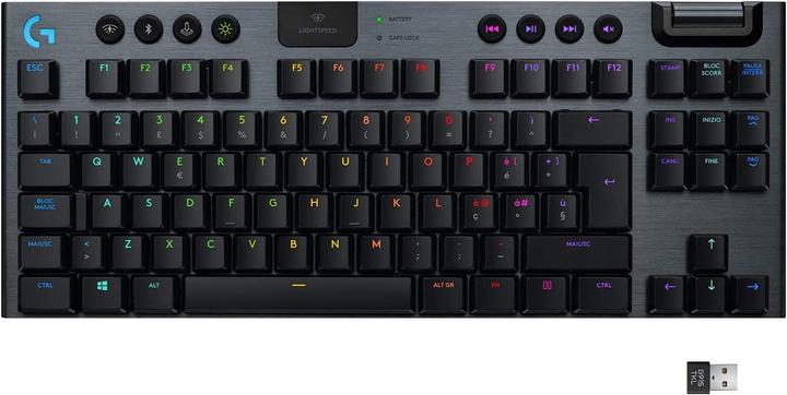 Produktbild Logitech G G915 TKL Tenkeyless LIGHTSPEED Wireless RGB Mechanical Gaming Keyboard Tastatur RF Wirele (IT, Kabellos)