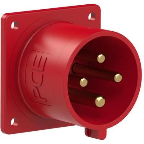 PCE, Presa di corrente, 45.220 Gerät-WCD Unterputz 32A - 400V - 4P - IP44 - 6h - rot