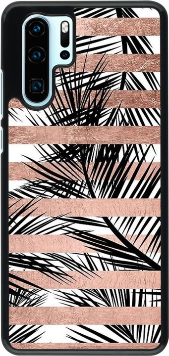 Produktbild PhoneLook Hülle Palm trees gold stripes (Huawei P30 Pro)