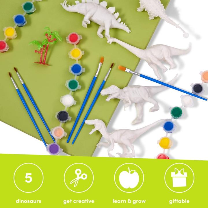 Actual product image The twiddlers Dinosaur figures 3D colouring set 15 pieces