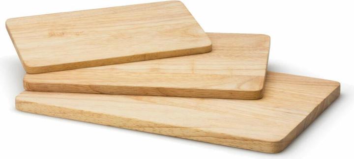 Actual product image Continenta rubber tree oiled cutting board, 34x22x1,5 cm