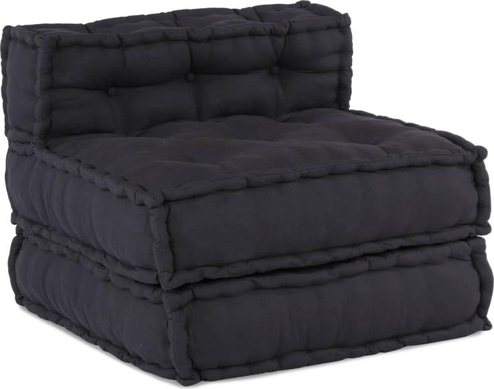 Produktbild vidaXL Modular Poufs 3er Set Anthrazit Stoff (Modular Sofa)