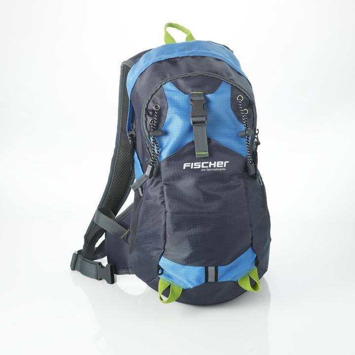 Actual product image Fischer Backpack with helmet net bl/gr (15 l)