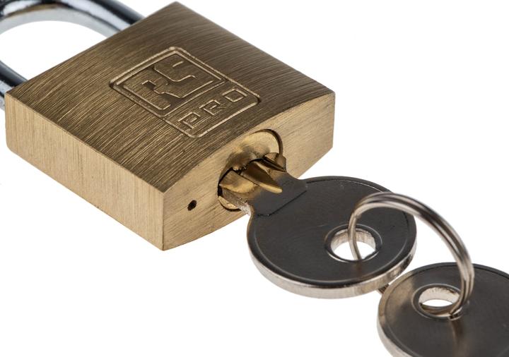 Produktbild RS PRO Solid Brass Padlock 30 mm