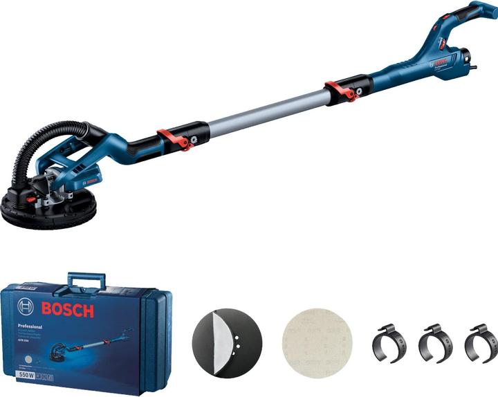 Bosch Professional Trockenbauschleifer GTR 55-225 Professional (Exzenterschleifer, 550 W)