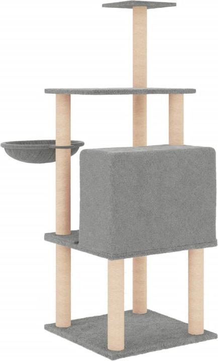 Produktbild vidaXL Kratzbaum (132 cm, Hellgrau)