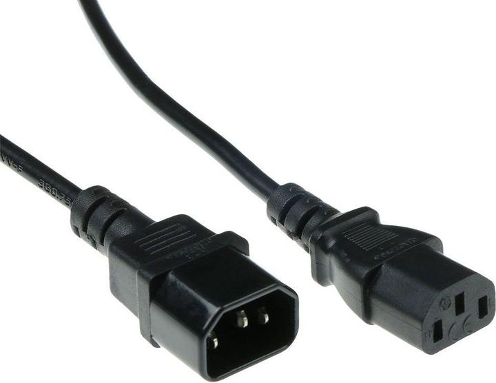 Actual product image ACT Powercord C13 - C14 black 0.6 m (0.60 m)