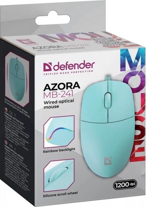 Productafbeelding Defender KABELGEBUNDENE MAUS AZORA MB-24 1200 DPI MINT (Bedraad)