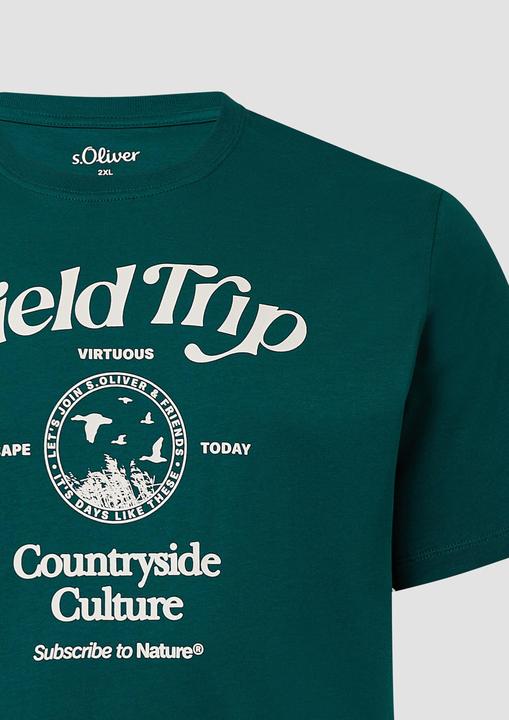 Produktbild S.Oliver T-Shirt Baumwoll-T-Shirt mit Frontprint (XXL)