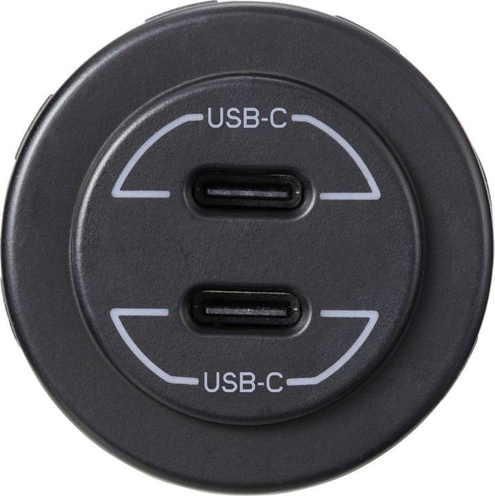Actual product image Voltcraft USB-C® double socket 9V-30V-60W Load capacity max. current = 3 A 12 -