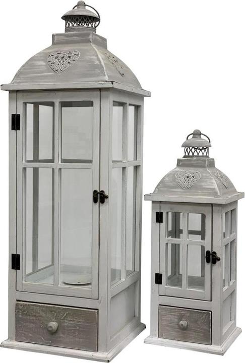 Actual product image GuGus Wooden lantern set of 2 (26 x 18.5 x 77.5 cm, 2 x)