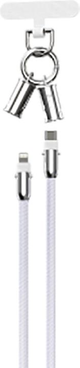 Image du produit Devia câble lanyard 2in1 PD USB-C - Lightning 0,3 m 27W violet (0.30 m, USB 3.2 Gen 2, 27 W)