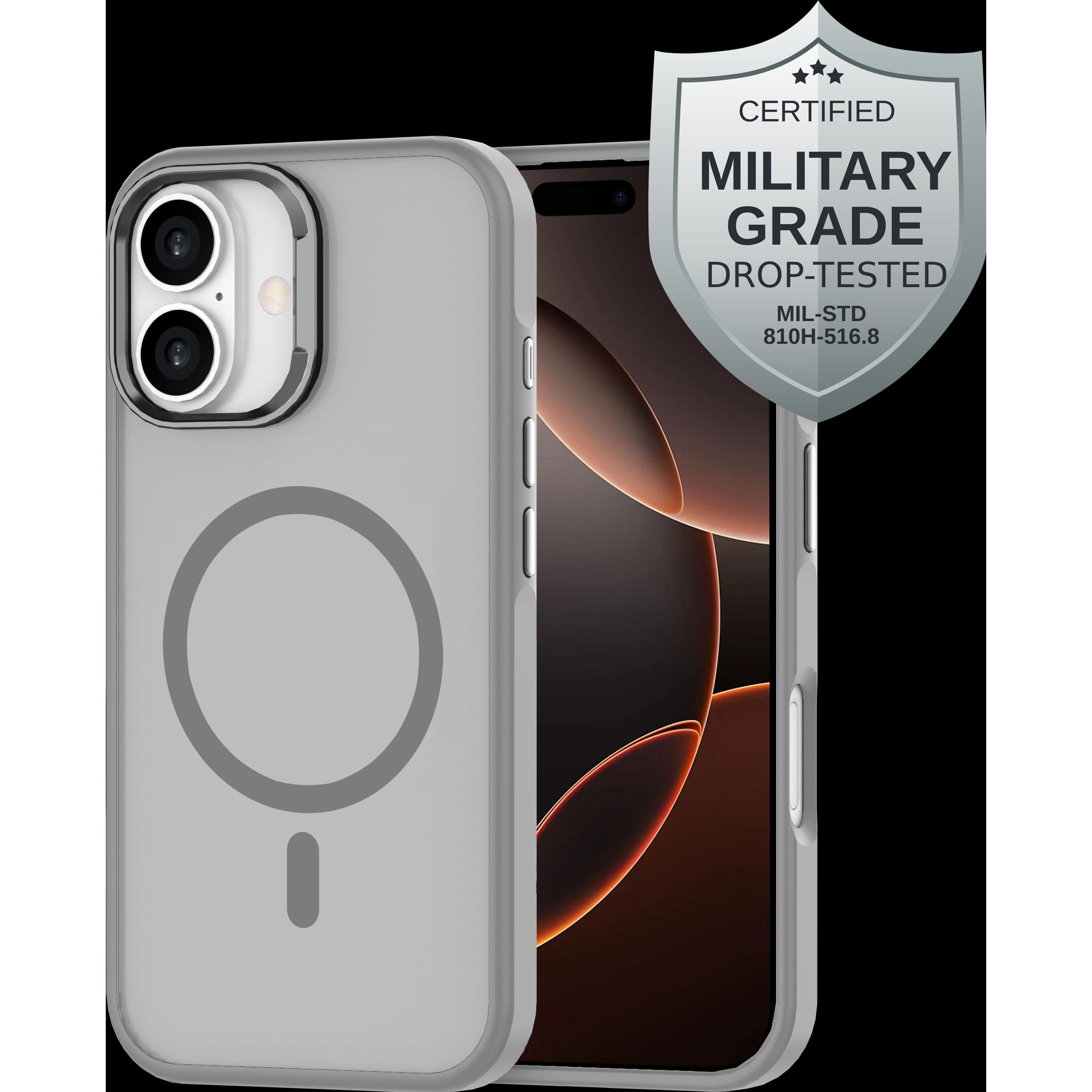 Cazy Silikon Hülle Soft TPU Schutz (Apple iPhone 16), Smartphone Hülle, Grau