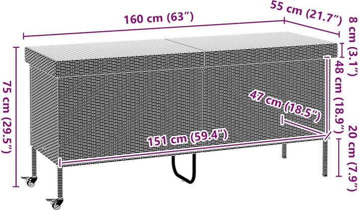 Actual product image vidaXL Gartentruhe