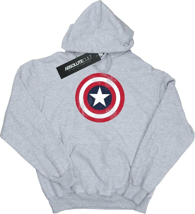 Produktbild Captain America Distressed Shield Kapuzenpullover Jungen (128)