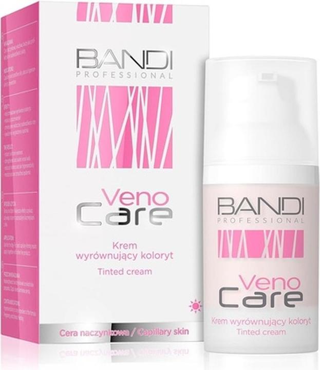 Actual product image Bandai Bandi Veno Care Tinted Cream 30ml - Skin Tone Correction and Redness Reduction (30 ml)