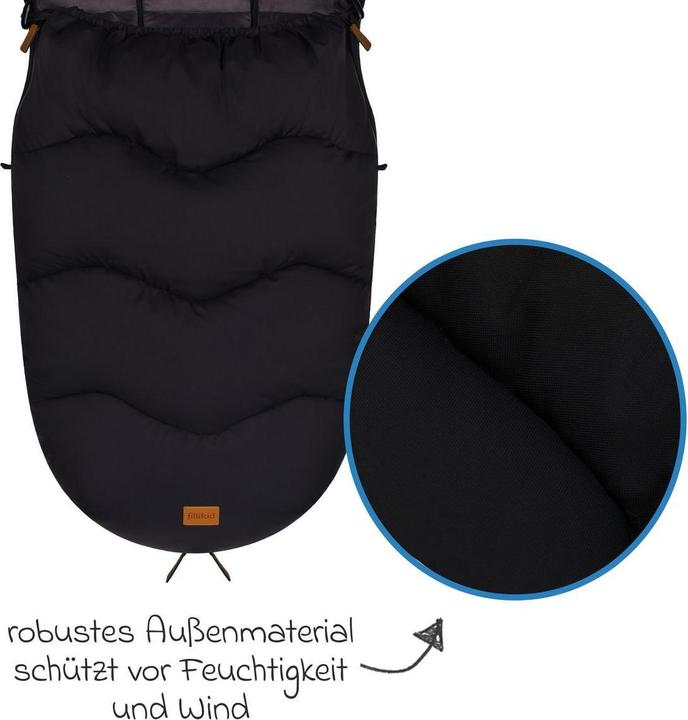 Actual product image Fillikid Winterfusssack Ogre schwarz