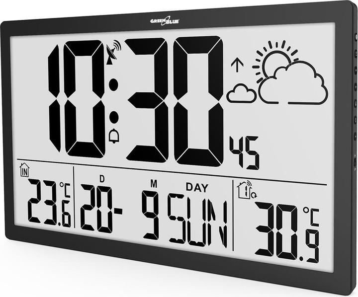 Actual product image No Name LCD wall clock temperature date GB218