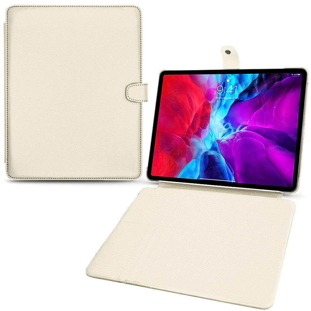 Noreve Lederschutzhülle Wallet (iPad Pro 12.9 2020 (4. Gen)), Tablet Hülle, Weiss