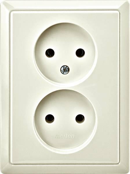 Produktbild Merten Steckdose 2f ws glz ARTEC UP IP20 VP CEE 212144