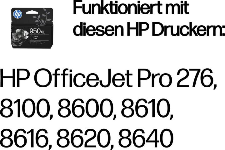 Productafbeelding HP Hewlett-Packard 950XL Black Officejet Ink Cartridge, 950XL Black
