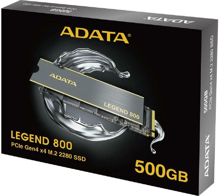 Produktbild Adata SSD 500GB LEGEND 800 M.2 PCI4 M.2 2280 (500 GB, M.2)