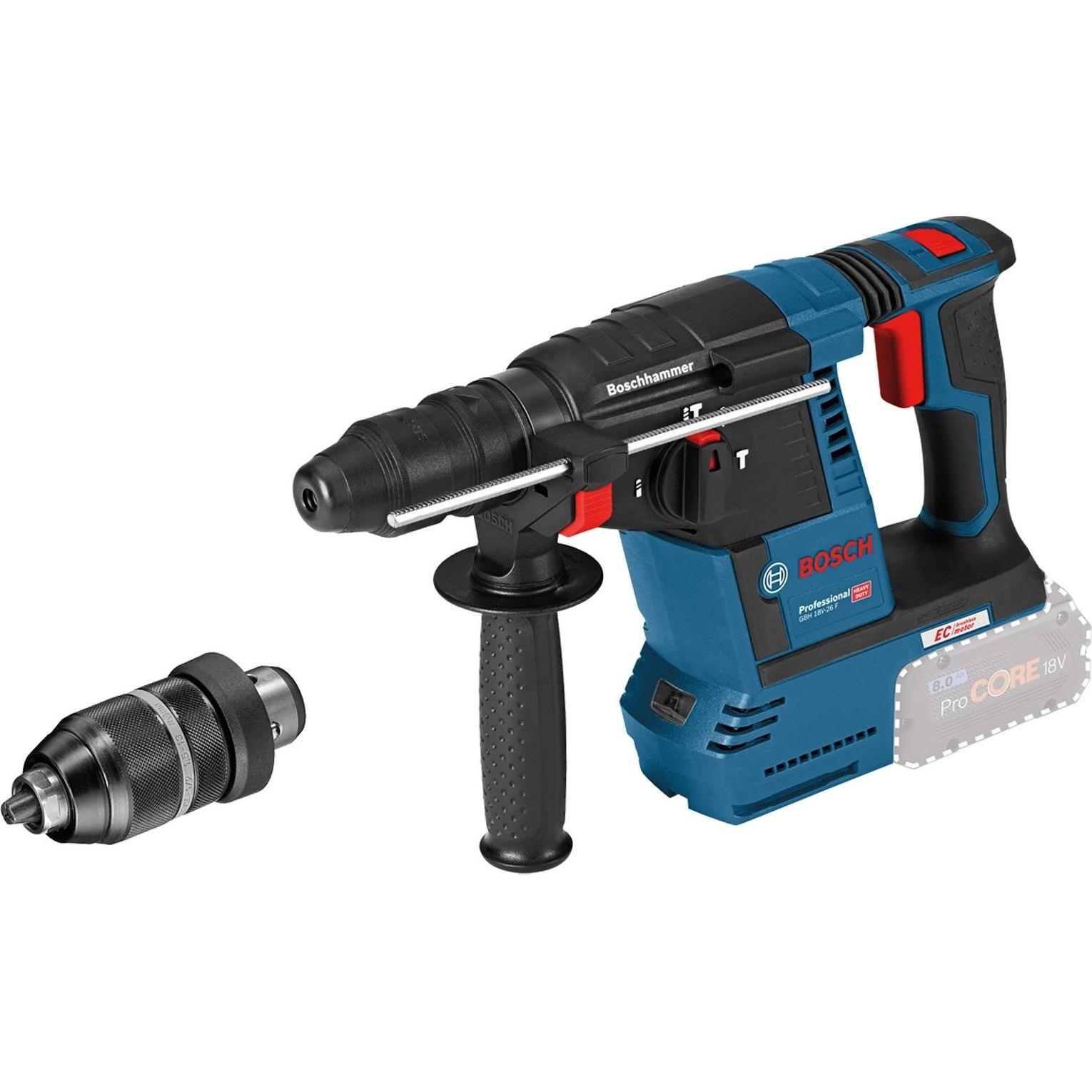 Bosch Professional, Bohrmaschine + Akkuschrauber, GBH 18V-26F (Akkubetrieb)