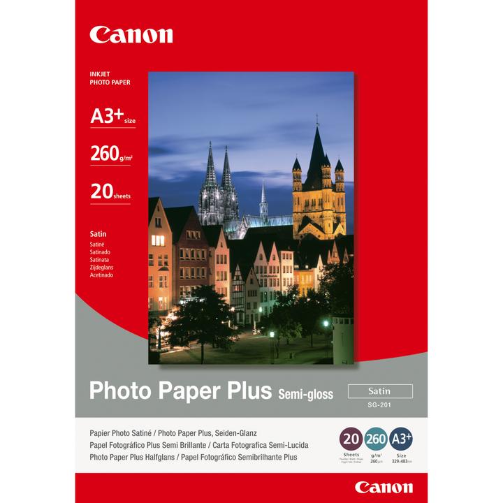 Produktbild Canon SG-201, Plus Semi-Gloss, 20 Blatt (260 g/m², A3+, 20 x)