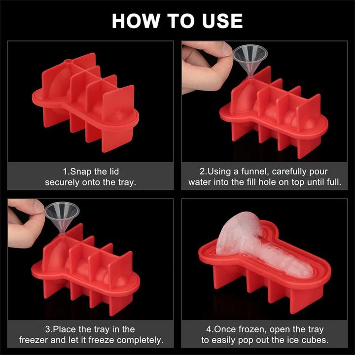 Image du produit Lovetoy Mace Silikon-Eiswürfelform - Mini-Penis - Blau (Divers)