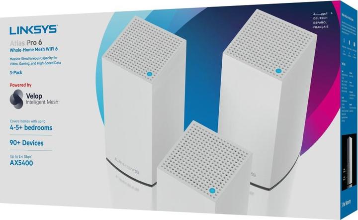 Image du produit Linksys Atlas Pro 6 Dual-Band Mesh WiFi 6-System 3er
