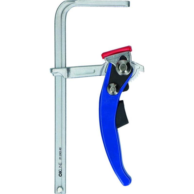 OK-Line, Schraubstock + Zwinge, Hebelzwinge (160 mm)