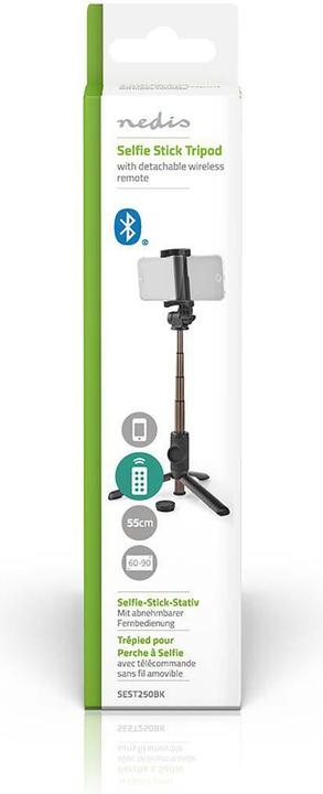 Produktbild Nedis Bluetooth Selfie Stick Drahtlos Bluetooth® Version: 4.2 Maximale Bildschirmgrösse: 3.54" Gefalt