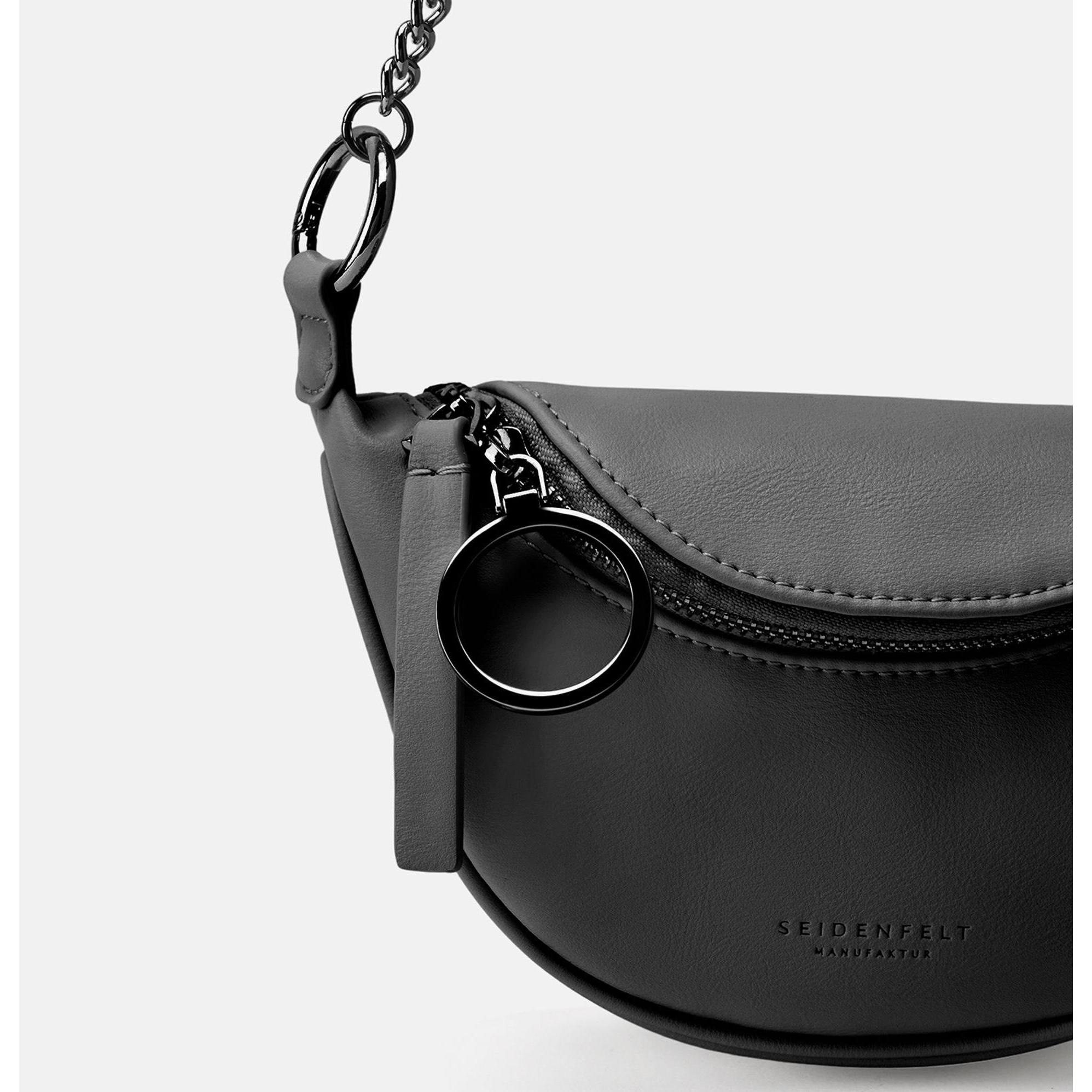 Thumbnail - Seidenfelt, Handtasche, Skien Schultertasche 28 cm, Schwarz