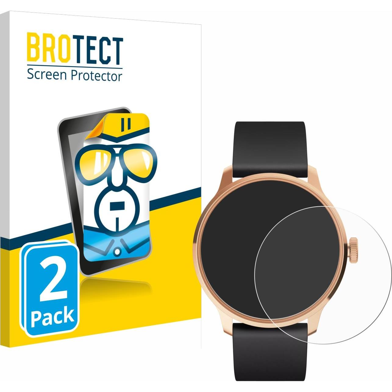 BROTECT Schutzfolie Displayschutz Klar, Smartwatch Schutzfolie, Transparent