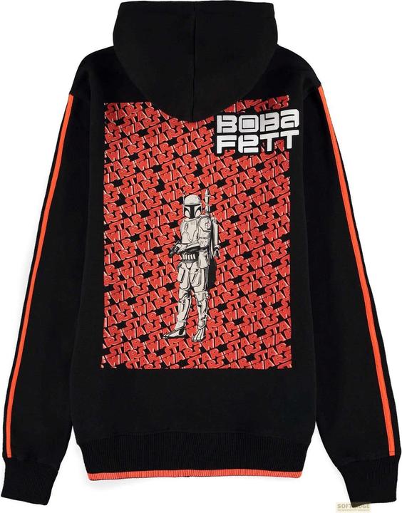 Immagine prodotto Star Wars Felpa con cappuccio Boba Fett Stripe Men's Zipper (XXL)