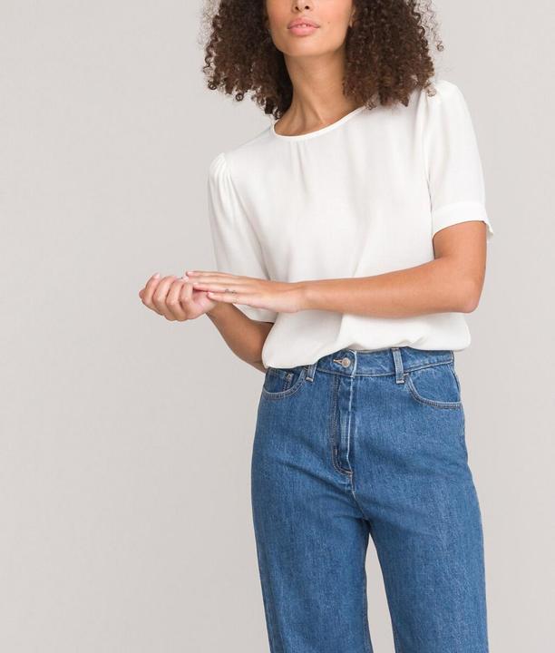 Produktbild La Redoute Collections Bluse mit rundem Ausschnitt (36)